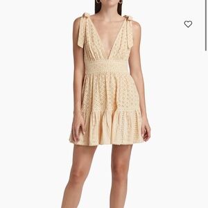 Poupette St Barth Cara Eyelet Lace Minidress Originally 310